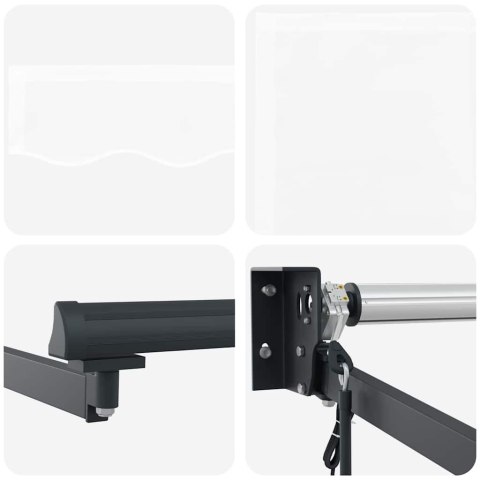 Automatyczna markiza chowana Biała 350x250 cm