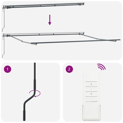 Automatyczna Markiza Odbierana w Kolorze Pomarańczowym i Brązowym 400 x 350 cm