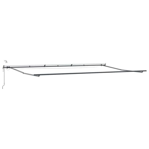 Automatyczna markiza chowana z LED Czerwona i biała w paski 600x300 cm