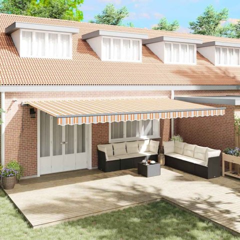 Automatyczna markiza chowana z paskiem w kolorach 600x300 cm