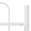 Biała Płot Ogrodowy z Łukiem Górnym - 8,5x1,5 m, Stal
