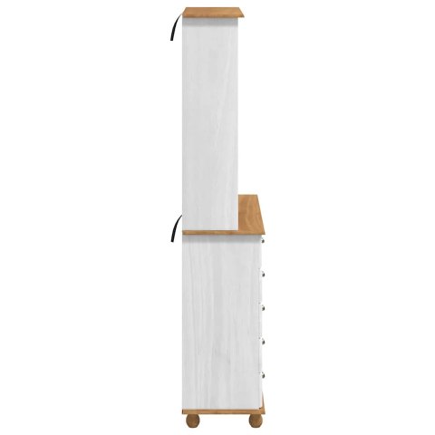 Szafa "ASKIM" Biała 91x40x199.5 cm Lite Drewno Sosnowe