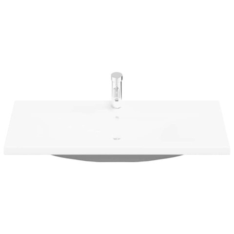 Szafka pod umywalkę z wbudowaną umywalką - Stary drewno, Drewno inżynieryjne