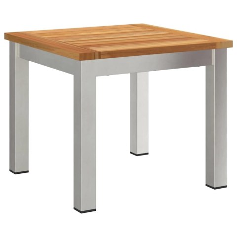 Leżak Słoneczny z Krzesłami Ogrodowymi 3 szt. z Litego Drewna Tekowego