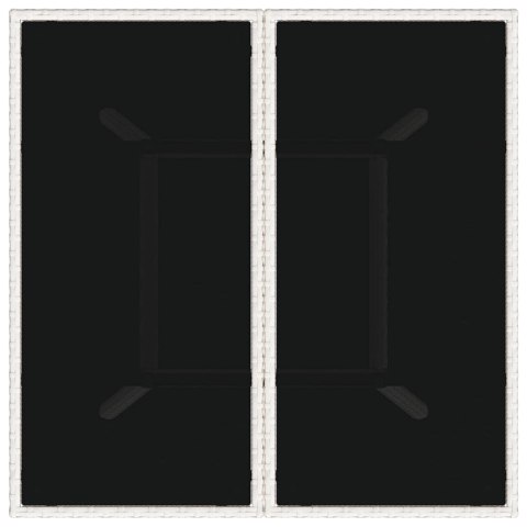 Zestaw do jedzenia w ogrodzie 5 elementów Jasnoszary Polirattan