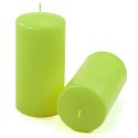 Zestaw świec słupkowych, 15 cm, Ø 7,5 cm, jasnozielony 2 szt
