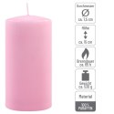 Zestaw świec słupkowych, 15 cm, Ø 7,5 cm, różowy, 2 sztuki.