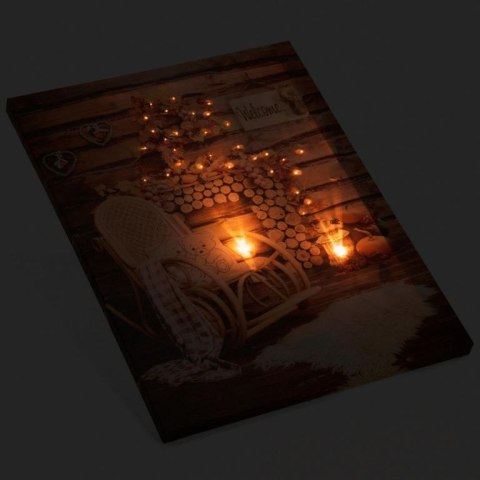 Obraz podświetlany - Fotel bujany, 2 diody LED, 30 x 40 cm