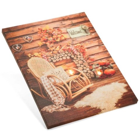 Obraz podświetlany - Fotel bujany, 2 diody LED, 30 x 40 cm