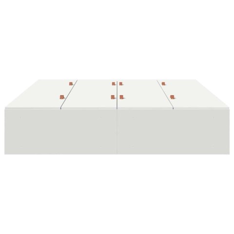 Biała rama łóżka 140 x 190 cm