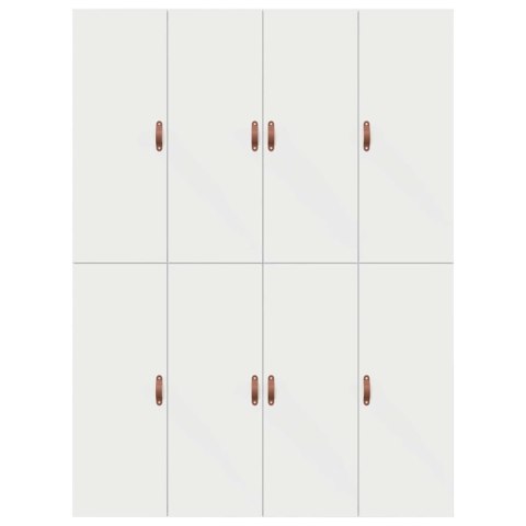 Biała rama łóżka 140 x 190 cm