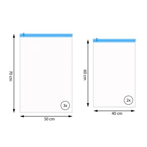 Zestaw worków próżniowych, 5 sztuk
