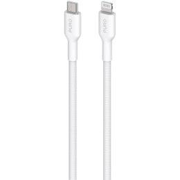 Kabel przewód z MFI USB-C - iPhone Lightning 1.2m - biały