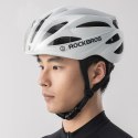 Kask rowerowy z szybką odpinanymi okularami z filtrem UV unisex - brązowy