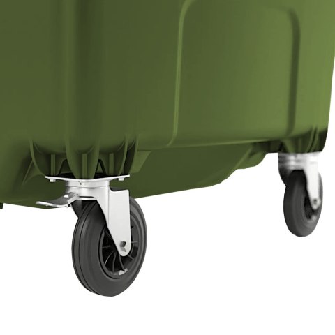 Kontener pojemnik na odpady śmieci komunalne PZH EN 840-2 DIN 1100L - zielony