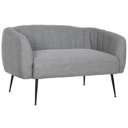 Sofa DKD Home Decor Czarny Szary Piana Drewno Metal Aksamit Scandi 129 x 75 x 73 cm