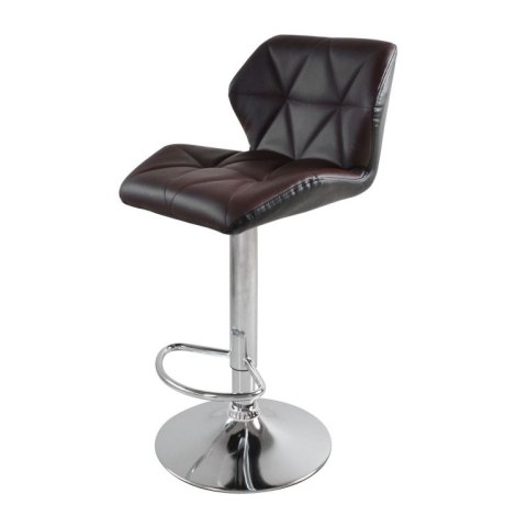 Zestaw 2 brązowych krzeseł barowych - regulowane na wysokość