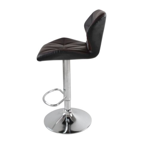 Zestaw 2 brązowych krzeseł barowych - regulowane na wysokość