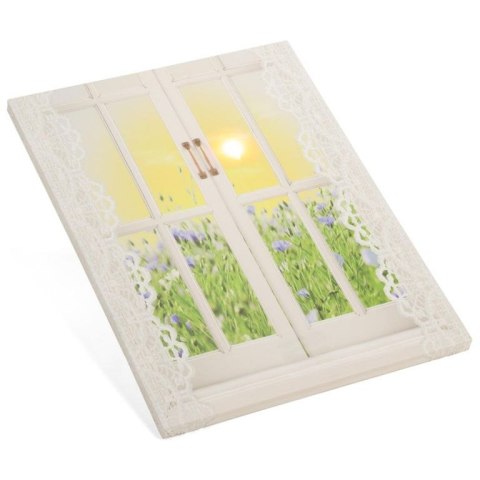 Obraz podświetlany - słońce za oknem, 1 LED, 30 x 40 cm