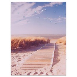 Podświetlany obraz - Ścieżka na plażę, 30 LED, 30 x 40 cm