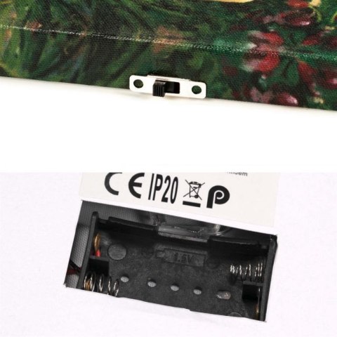 Podświetlany obraz - świece z winem, 5 LED, 30 x 40 cm