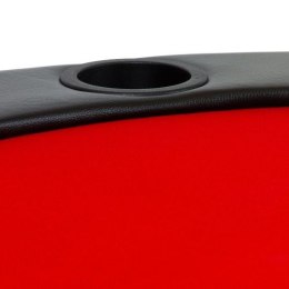 Blat do pokera składany czerwony