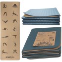 KORKOWA MATA DO JOGI SKŁADANA 183x61x0.4CM ENERO FIT