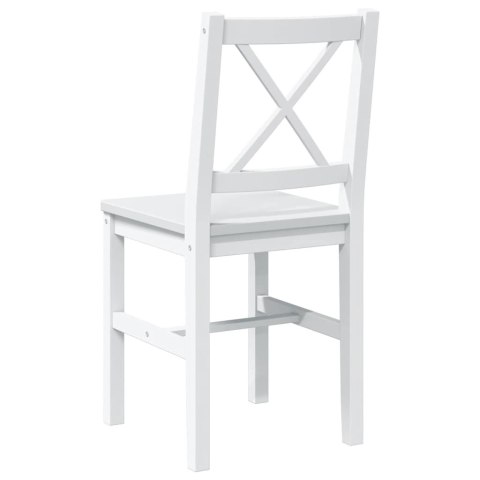 5-częściowy zestaw mebli do jadalni, biały