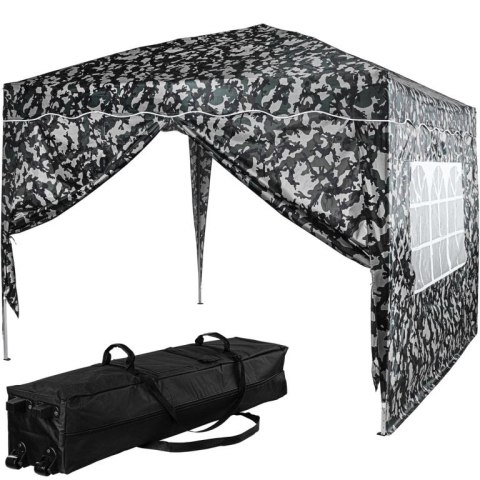 Maskujący namiot ogrodowy nożycowy 3×3 m z ochroną UV