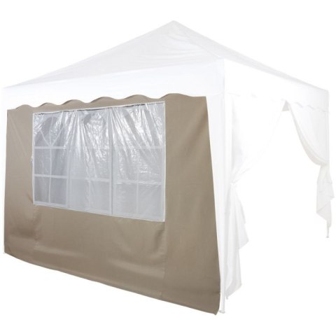 INSTENT Ścianka boczna Basic z oknem, beżowa