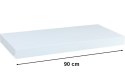 Półka ścienna STILISTA Volato biała z połyskiem 90 cm