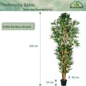 Sztuczna roślina - bambus - 190 cm