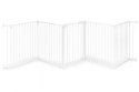 Bramka kojec barierka ochronna dla dzieci i zwierząt 5 paneli 60 cm metal biały ECOTOYS