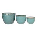 Zestaw 3 doniczek Burnley zielone