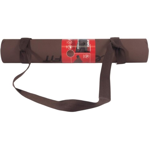 MATA DO JOGI I FITNESS TPE ANTYPOŚLIZGOWA BRĄZOWA ENERO FIT