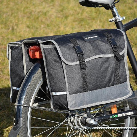 SAKWA TORBA ROWEROWA PODWÓJNA TYLNA NA BAGAŻNIK 26L DUNLOP
