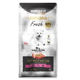 BIOFEED Euphoria Fresh Meat Adult Mini & Small Indyk i Królik 2kg
