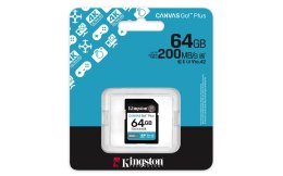 Karta pamięci Kingston Canvas Go Plus SDG4/64GB (64GB; Class U3, V30; Karta pamięci)