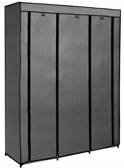 Szafa tekstylna z 10 półkami MIRA MAXI antracyt