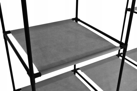 Szafa tekstylna z 10 półkami MIRA MAXI antracyt