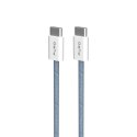 Kabel przewód USB-C 60W 1.5m - niebieski