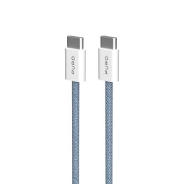 Kabel przewód USB-C 60W 1.5m - niebieski