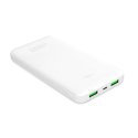 Powerbank 10000mAh USB-A USB-C 12W - biały