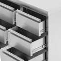 Szafka gastronomiczna przyścienna z rantem 6 szuflad STAL 100 x 60 cm