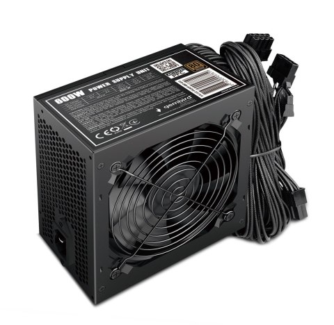 GEMBIRD ZASILACZ KOMPUTEROWY PSU80P-BBP-600 80+BRONZE ATX, 600W, AKTYWNE PFC, 12CM WENTYLATOR