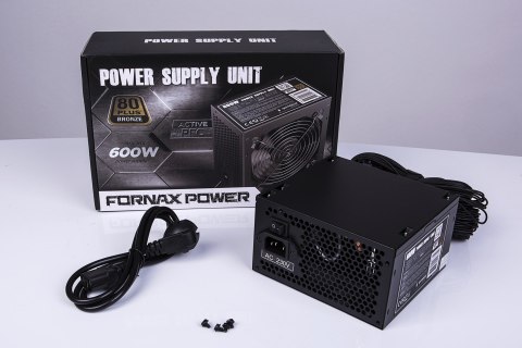GEMBIRD ZASILACZ KOMPUTEROWY PSU80P-BBP-600 80+BRONZE ATX, 600W, AKTYWNE PFC, 12CM WENTYLATOR