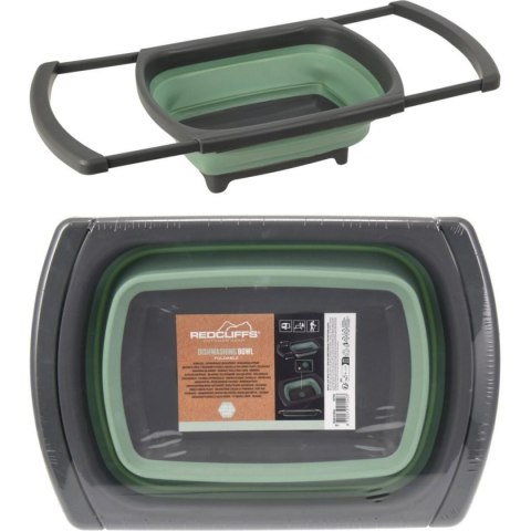 MISKA TURYSTYCZNA SKŁADANA ZLEW Z ODPŁYWEM 26x29CM REDCLIFFS