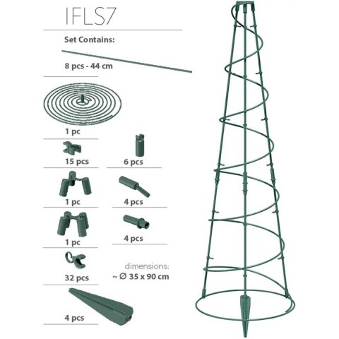 PODPORA DO ROŚLIN FLOO SUPPORTS 35X90CM ZIELONY LEŚNY