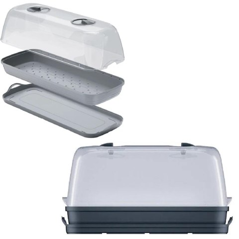 SZKLARNIA 3,6 L RESPANA TABLE GREENHOUSE 2 ANTRACYT