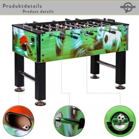 GamesPlanet Stół Piłkarski Profi Leeds 140 x 73 x 87cm kolor